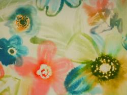 Premium Artistic Watercolor Floral Fabric