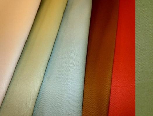 Color Sage Cyan Chestnut Pool Lichen Ecru Hield Wool Twill Upholstery and Decorator Fabric