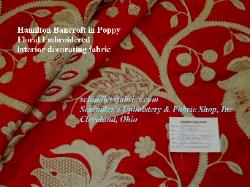 Hamilton Bancroft in Poppy premium high end large scale floral vine pattern