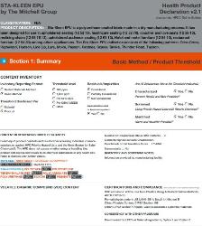 Highwood Faux leather  a Sta-Kleen� Erasable Urethane Vinyl health declaration