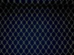 Home Decor - Square Knots color Navy