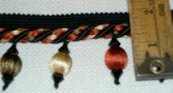 Servo Noir Home Decorating Tassel Trim by the yard