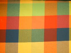 large check decorating fabric pattern Hopi Lime