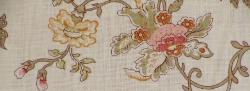 Swatch of Linen Huntington Floral Home Decor Fabric