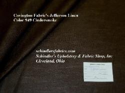 Covington Fabrics Jefferson Linen Color 949 Cindersmoke