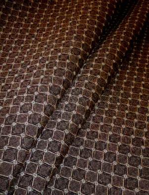 Draped curtain image of Pattern Jack of Diamonds color Cocoa