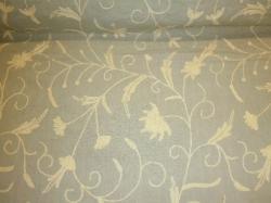 Pattern Garden Hand Embroidered Floral Vine color pale blue