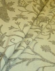 premium high end traditional Jacobean crewel wool embroidery