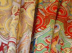 Jay Yang Pattern Kashmir Decorator Fabric linen blend