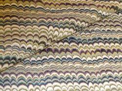 Closeup of Railroaded Upholstery Stripe Fabric K Winslow Spring