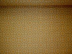 Contemporary Geometric Labyrinth Goldenrod/Graphite