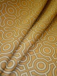 Labyrinth Goldenrod/Graphite Discounted High End upholstery Fabric