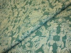 Lacefield Contessa Seagrass basketweave damask