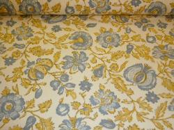 High End Premium Handprinted Floral Fabric