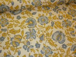 High End Premium Handprinted Floral Fabric