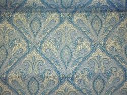 P Kaufmann Lavender Blue Paisley medium weight  multiuse home decorating fabric