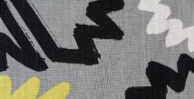 Swatch of Color Dusk Mod Vintage Retro Funky Floral Print pattern Home Decor Fabric