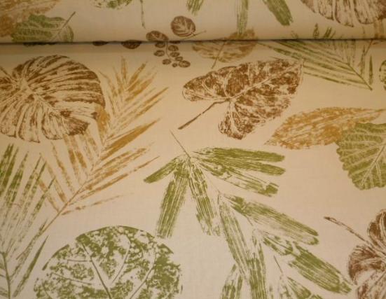 Pattern Outdoor Leaves of Plenty Color Palm indoor/outdoor spun polyester home decorating fabric, from P Kaufmann