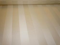 angled image of tone on tone stripe pattern up the roll, for drapery, curtains, other light home decor, interior design