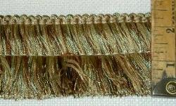 Decorative Brush Fringe Trim, Gimp Band and Cord Coordinates Pattern M1 Color 7097