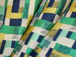 Mod Quilt Mediterranean heavy woven upholstery fabric