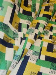Mod Quilt Mediterranean heavy woven upholstery fabric