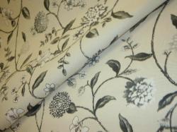 Nassau Vine Toile in Onyx from P Kaufmann's Colonial Williamsburg Collection