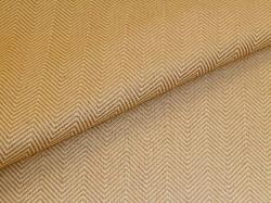 Natural/Sand Herringbone Upholstery Fabric up the roll stripe pattern