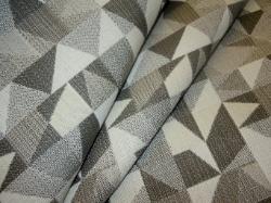woven contemporary geometric pattern,  high end and upscale outdoor fabric