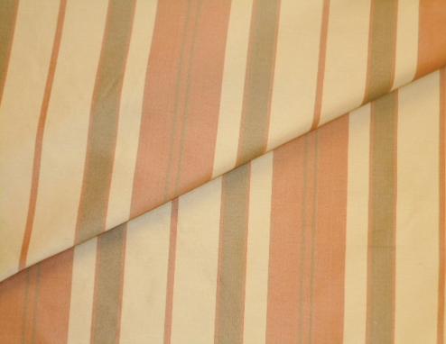 Closeup image of Striped Canvas in color Orange Sherbert, Upholstery Fabric