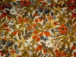 Fall Floral Outdoor Fabric color Autumn