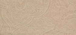 Swatch of textured tone on tone design in washed cotton Closeout Paisley color Cream