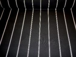 Paris 3 Inch Stripe Decor Fabric in color black