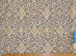 Sample of Hand printed Laura & Kiran Alahambra Taupe