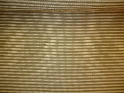 Division Sage/Vanilla embroidered railroaded stripe Upholstery Fabric
