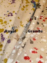 Pattern Dropcloth Linen Decorator Fabric  in colors Royal or Granite, from our American Silk Mills warehouse clearance buyout