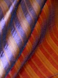 Pattern Dubai Decorator Stripe Fabric in colors Eggplant or Spice