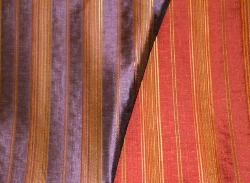 Color Eggplant Spice Pattern Dubai Decorator Stripe Fabric