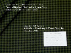 Small Check Design Highland Check in color Spruce Navy 