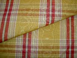 Pattern Lily Color Goldenrod Plaid Moire Home Decorating Fabric by yard