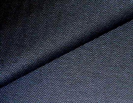 Pattern Pomeroy color Midnight, Classic Herringbone Upholstery Fabric