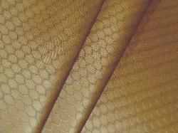 discount contemporary geometric Shield fawn sheen embroidered drapery home decor fabric