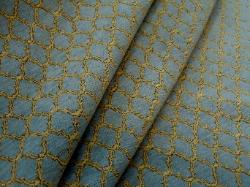 Discounted High End Mineral Blue Chenille Upholstery Fabric