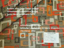 Pattern Vibe Color Tangy Orange contemporary geometric design