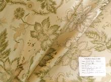 Schindler's Upholstery and Fabric Shop tag for classic woven floral pattern