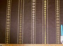 Sample of Discount World Wide Fabrics, stripe polka dot pattern Color Forest Decorator Fabric