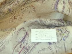 Radasian Cobalt linen sheer drapery fabric
