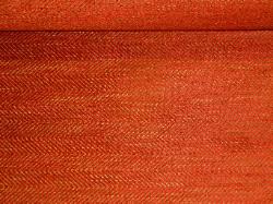 Railroaded Chevron color Crimson chenille upholstery fabric in Crimson and Tan
