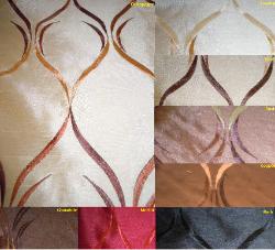 Embroidered Taffeta design with a satin like sheen, Pattern Regis, colors