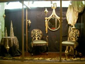 Window at Schindler's Fabrics and Upholstery Shop